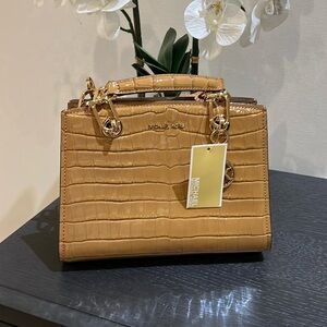 NWT- Michael Kors croc bag!
